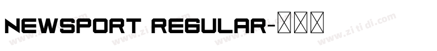 Newsport Regular字体转换